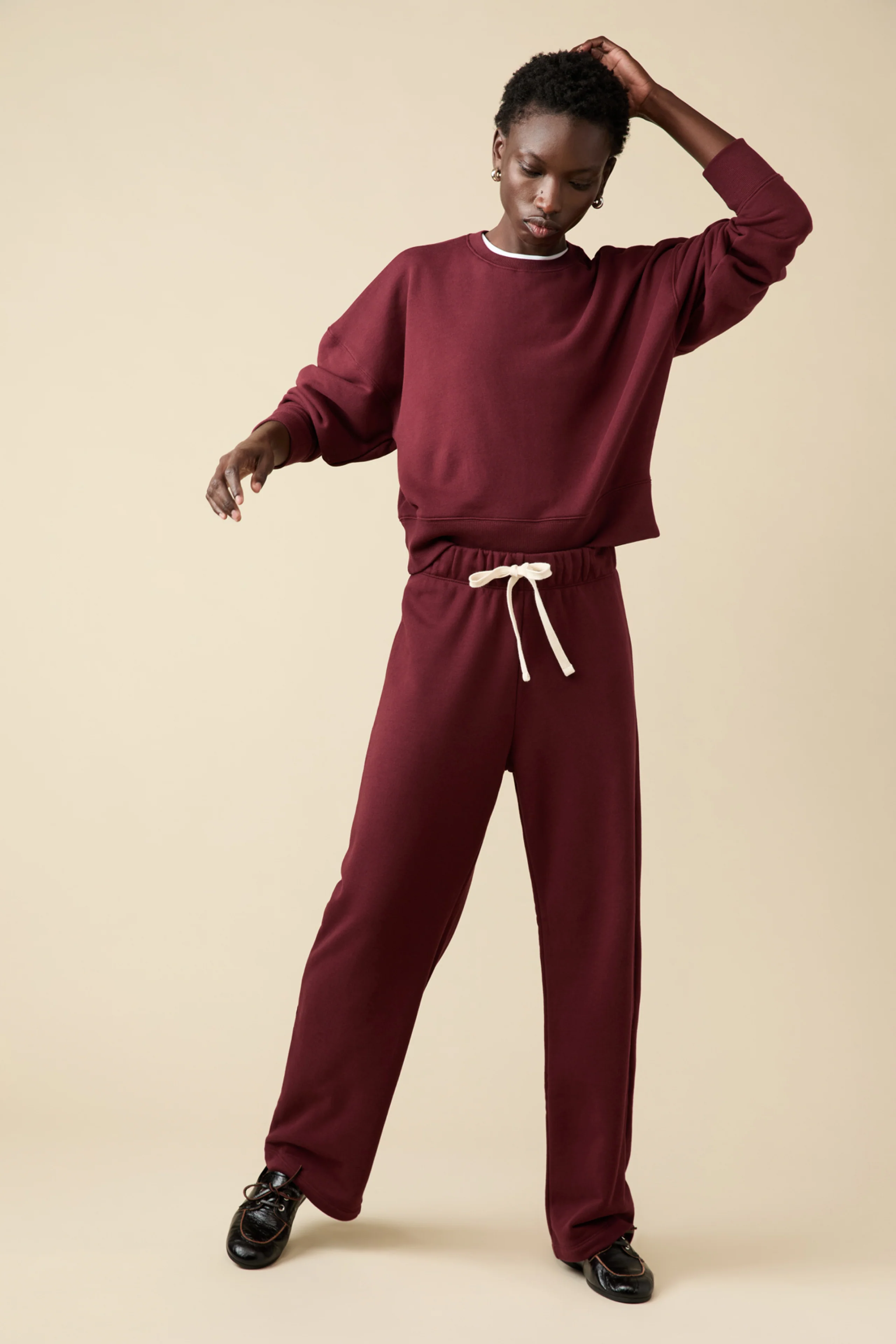 The Everyday Sweatshirt in Wine - Image 2