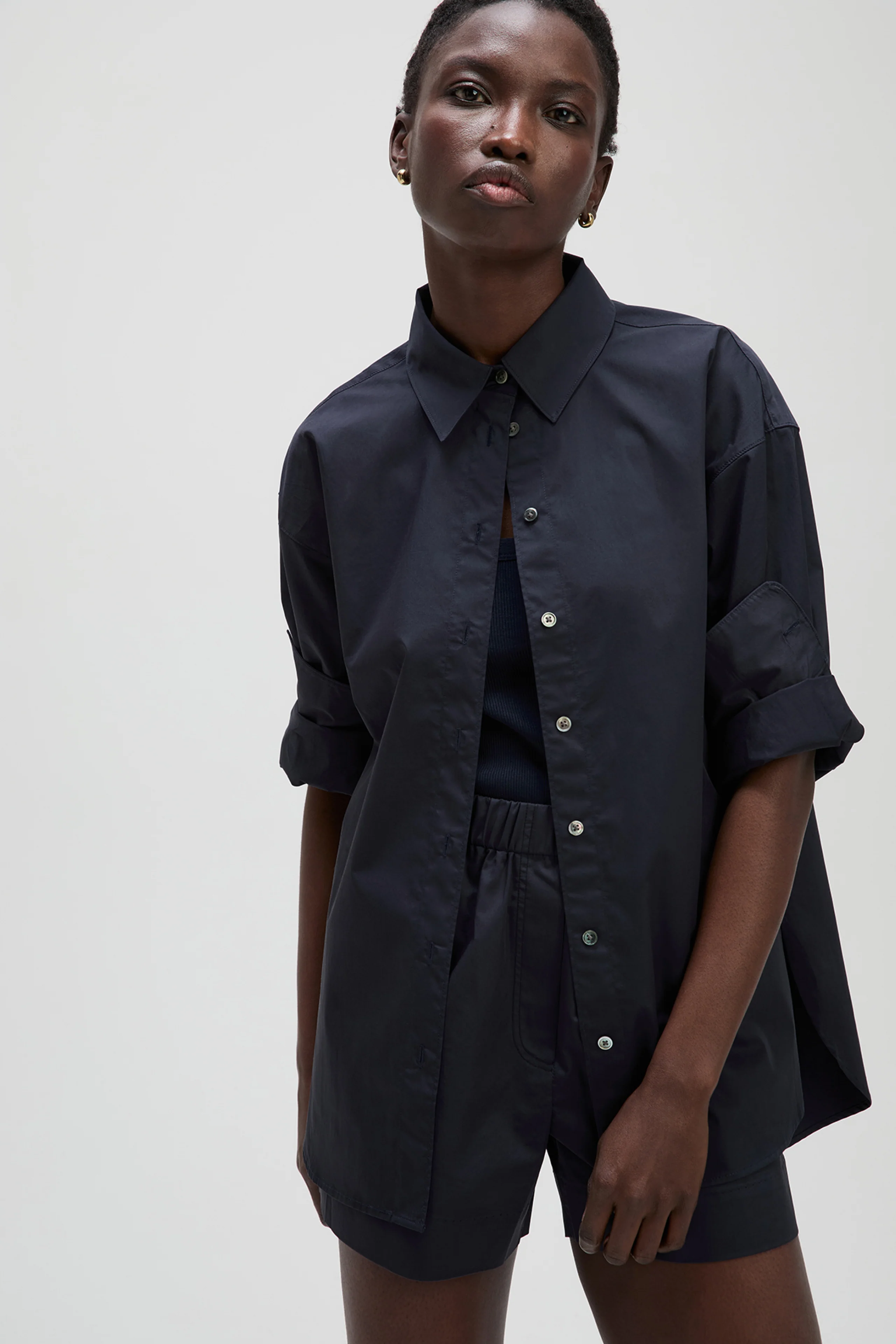The Everything Shirt in Navy - Image 6