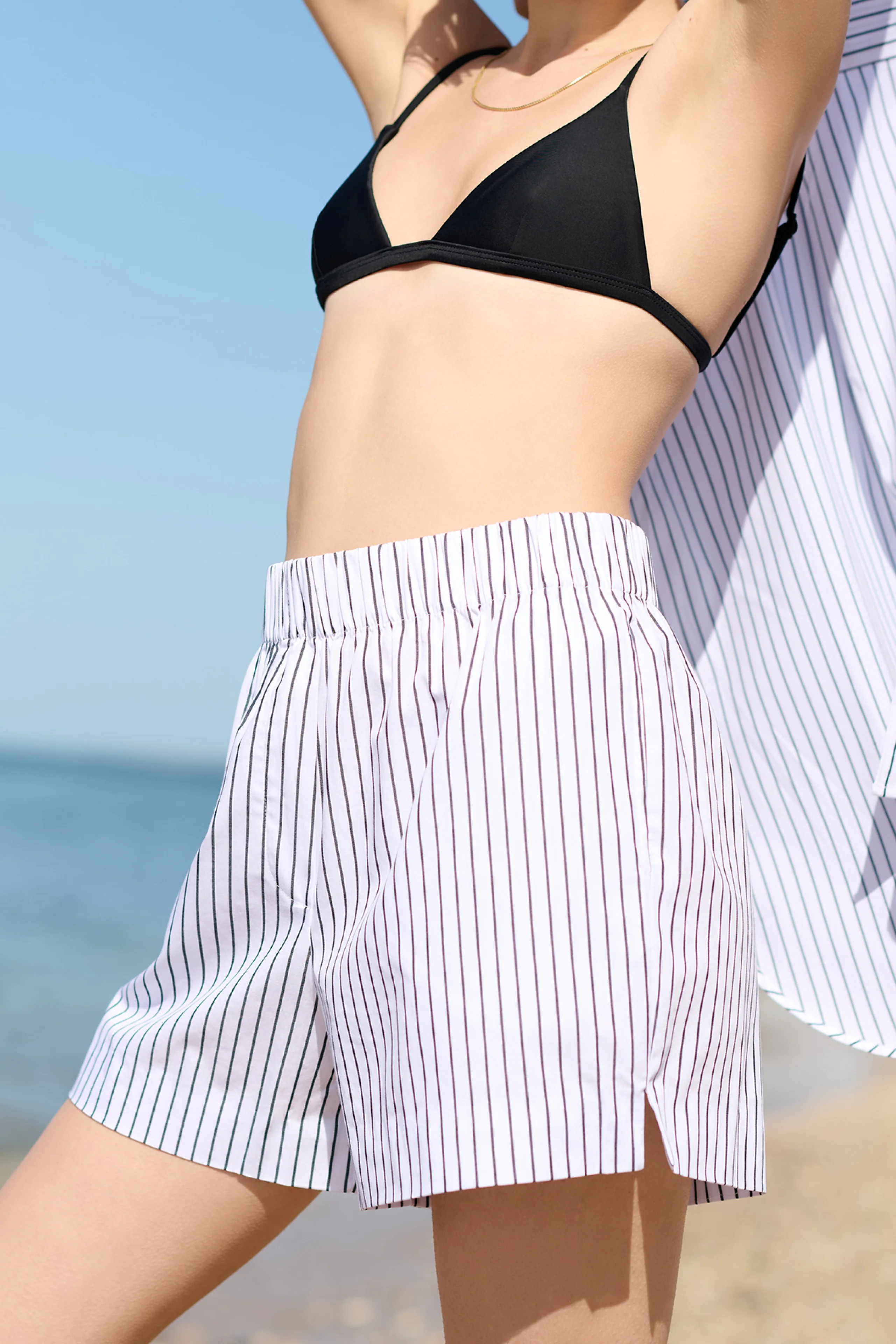 The Everything Short in Black Stripe