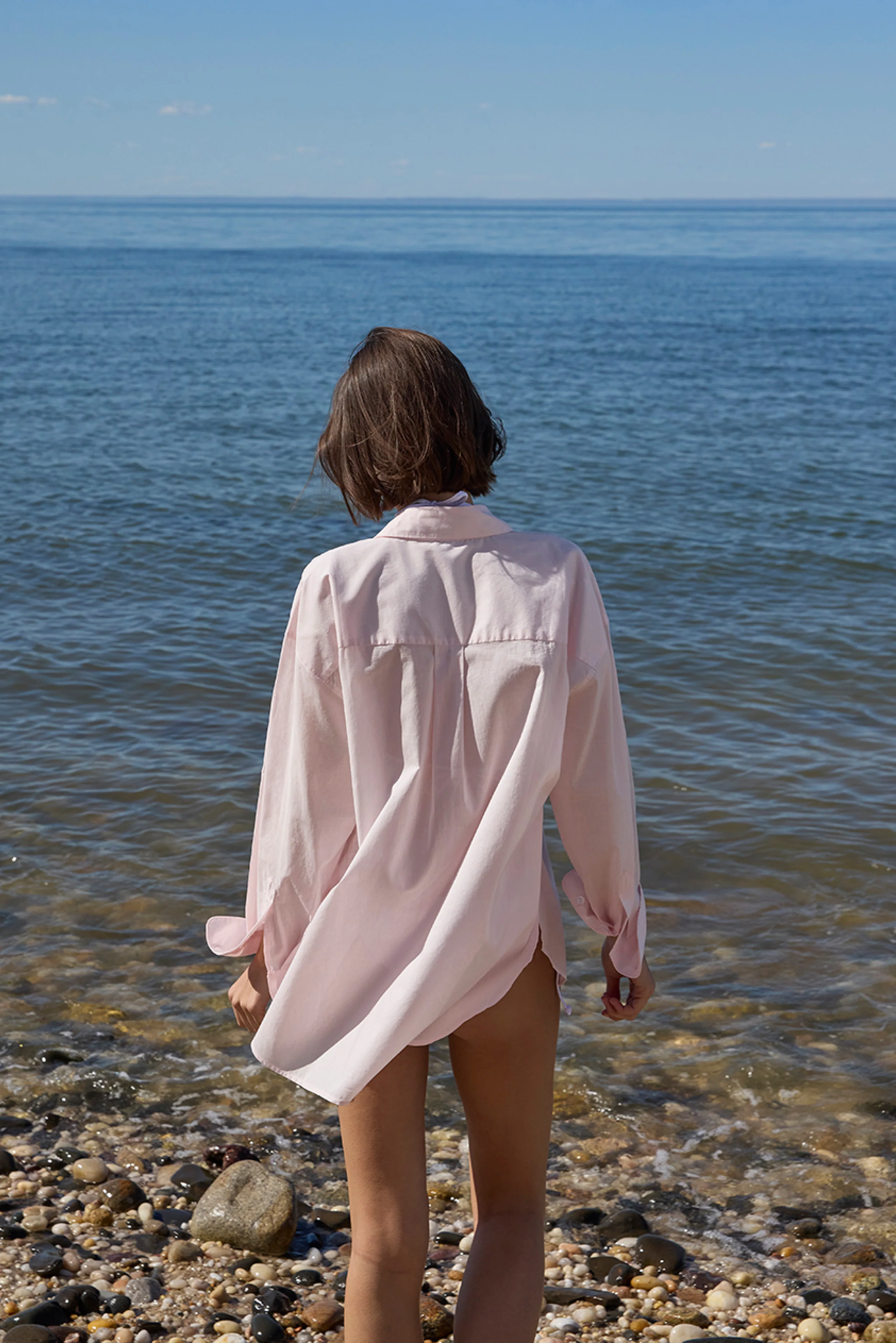 The Featherlight Everything Shirt in Peony - Image 3