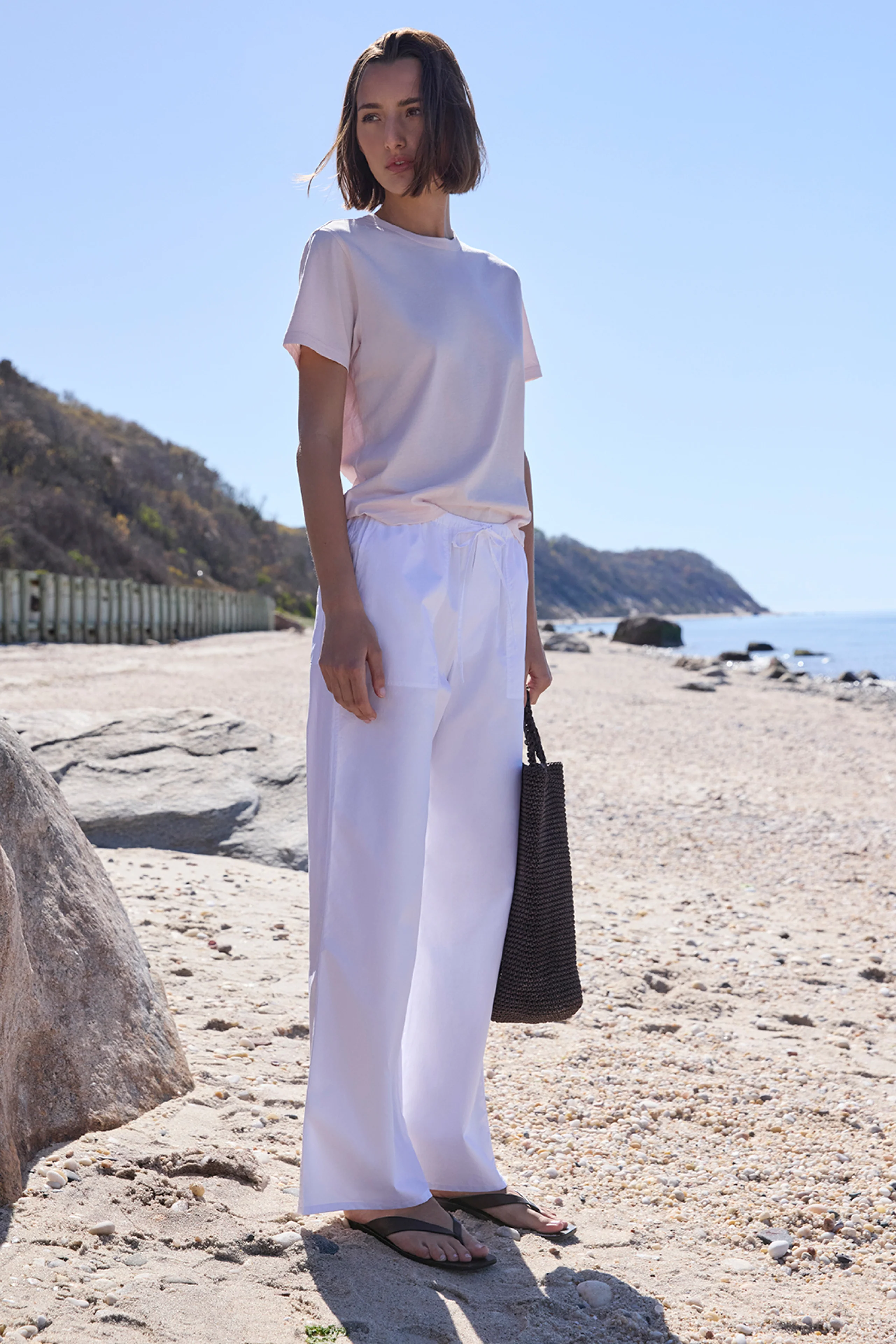 The Iconically Soft Perfect Tee in Peony - Image 2