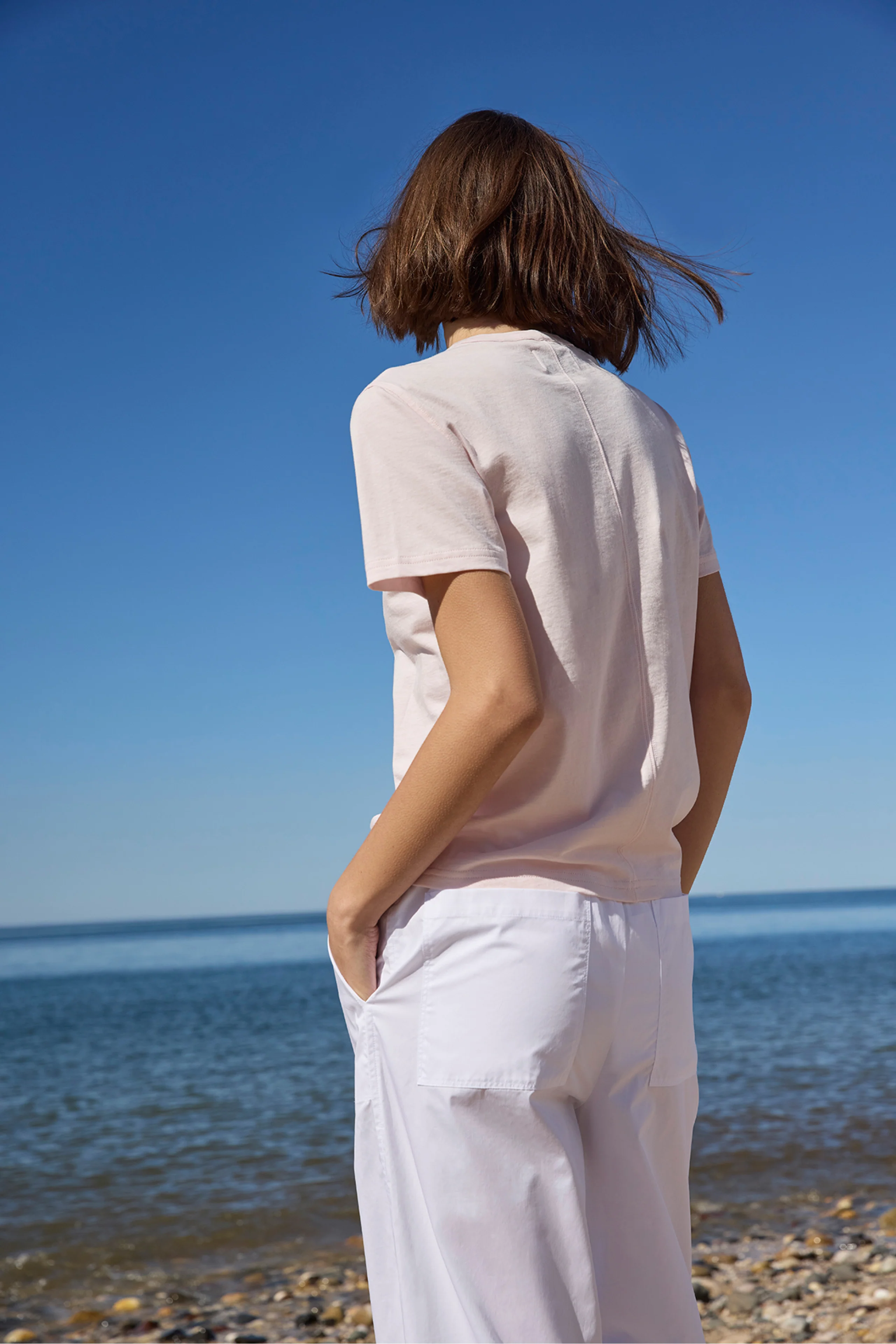 The Iconically Soft Perfect Tee in Peony - Image 6