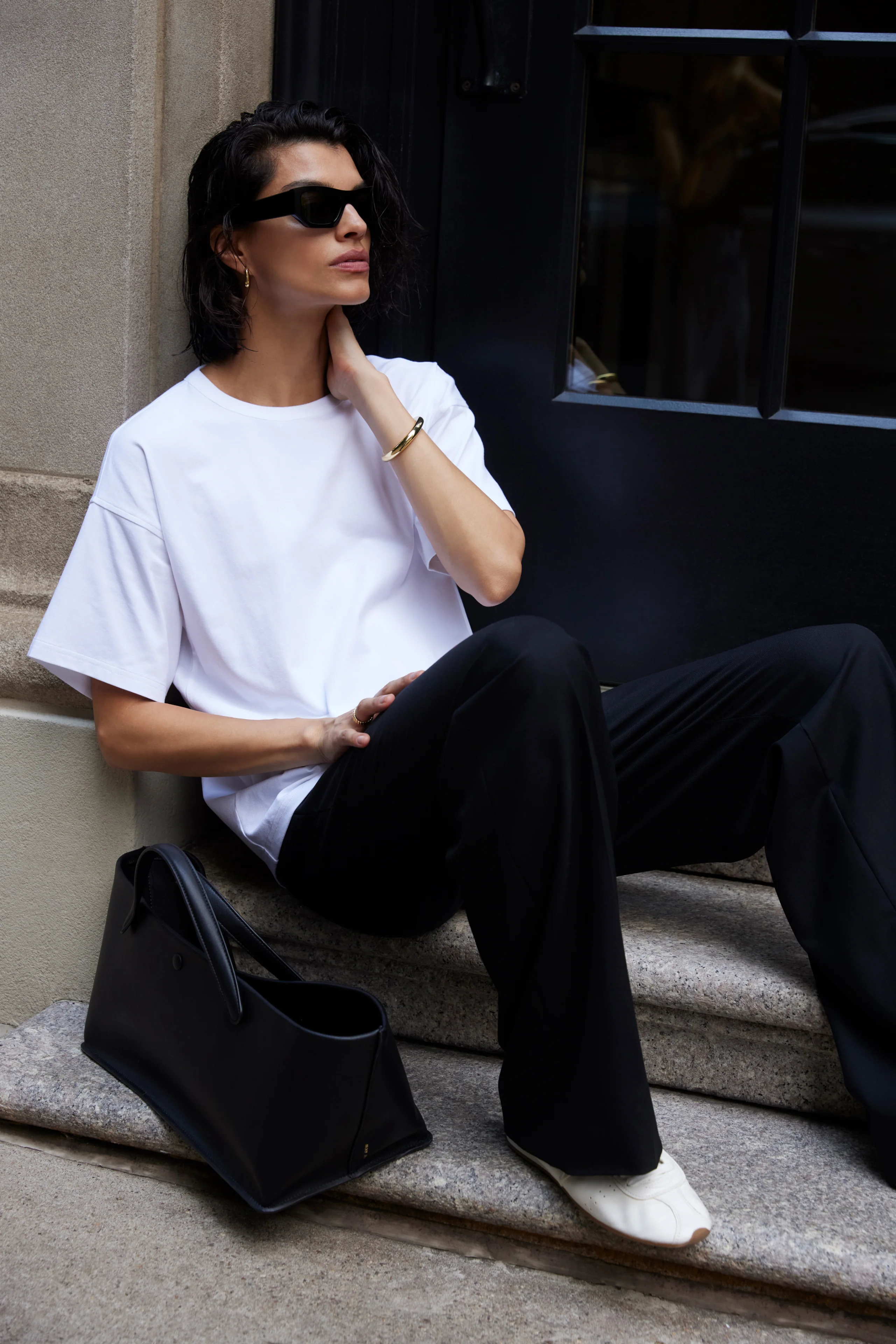 The Oversized Tee in White - Image 2