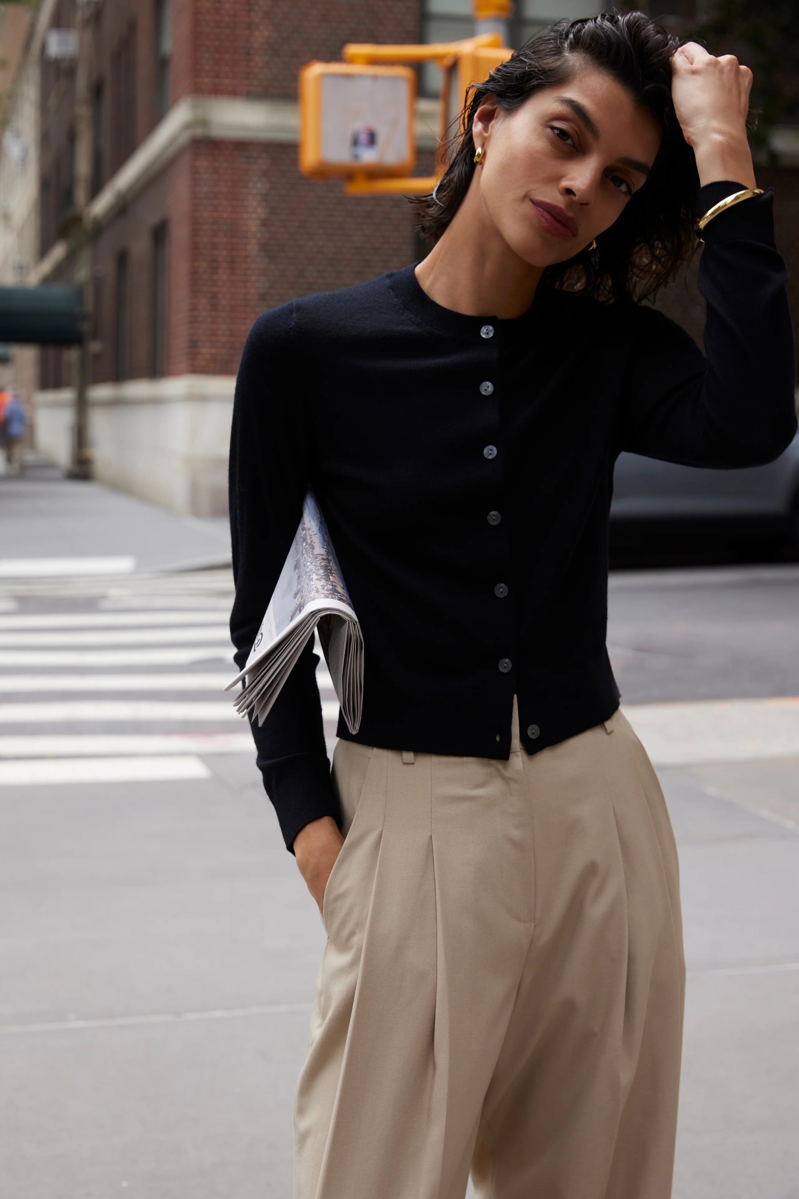 The Refined Cardi in Black - Image 2