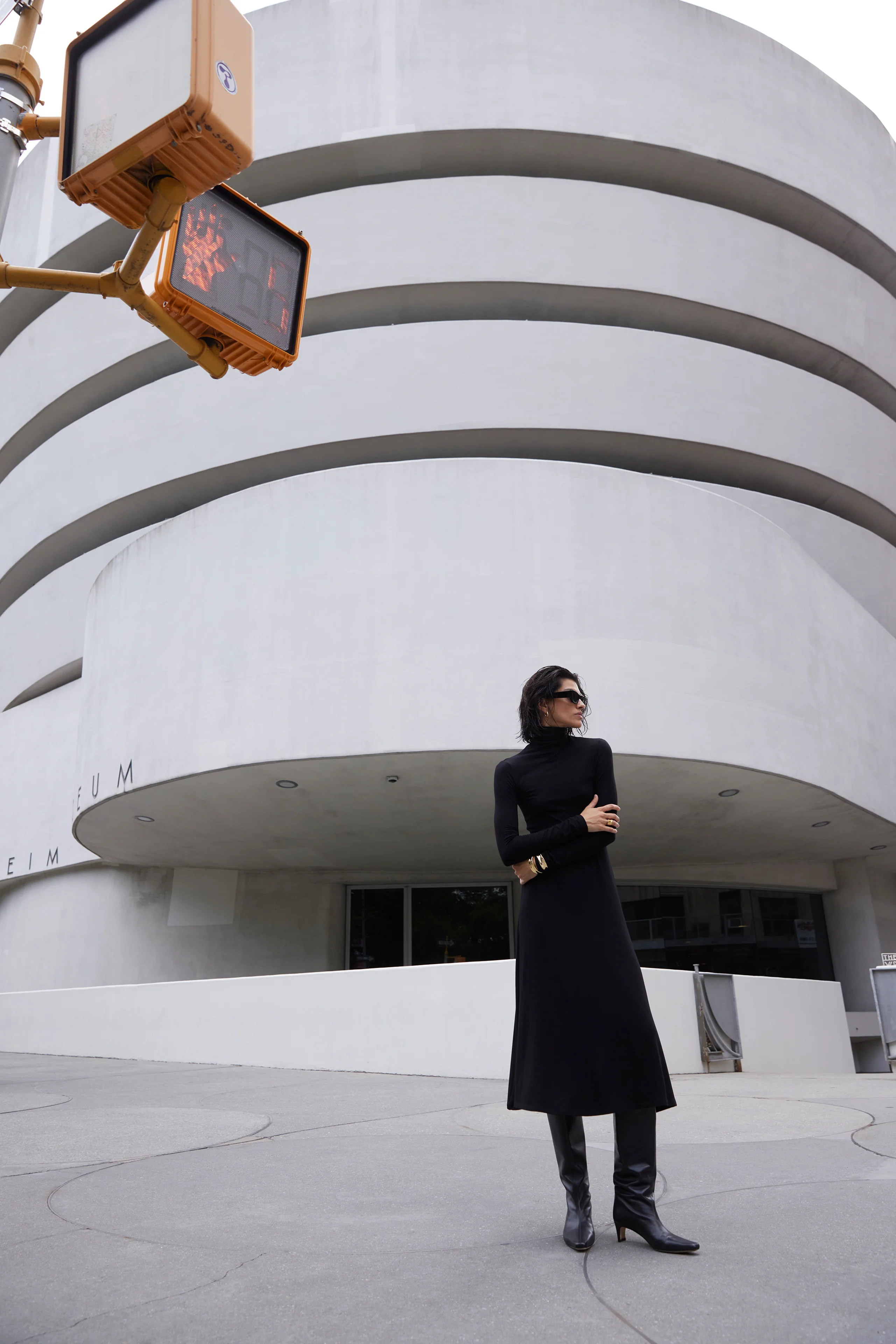 The Turtleneck Dress in Black - Image 5