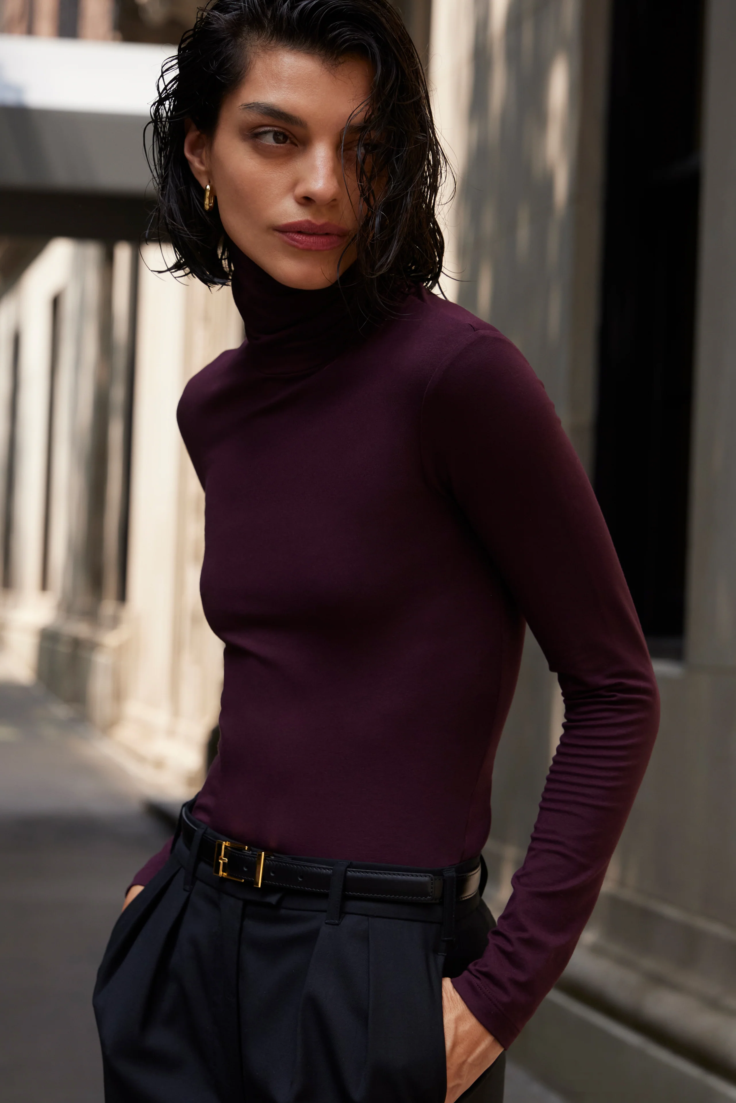 The Turtleneck in Bordeaux - Image 2